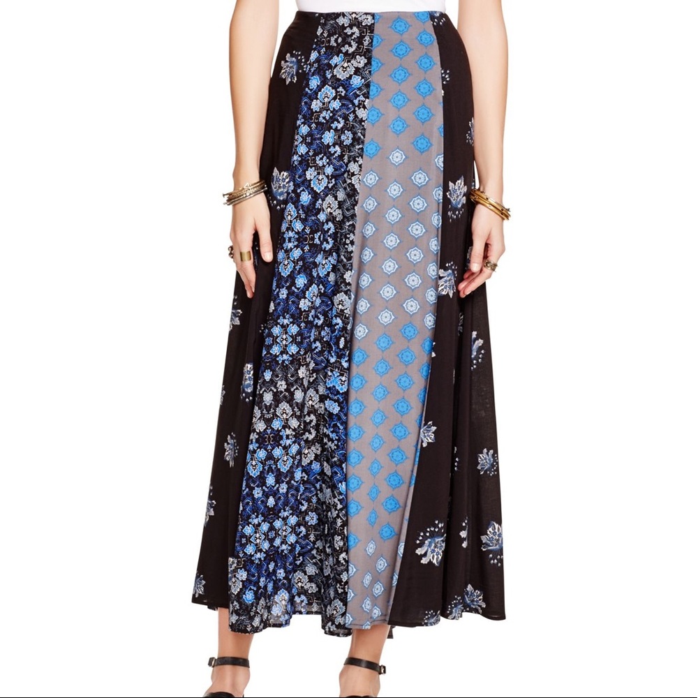 FREE PEOPLE floral maxi skirt